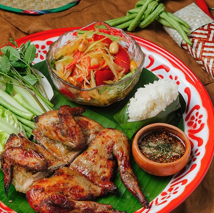 Somtum & Grilled Baby Chicken